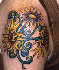 Sonnenblume Tattoo