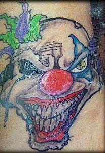 Fieser Clown Tattoo