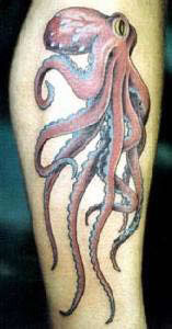 Tintenfisch Tattoo
