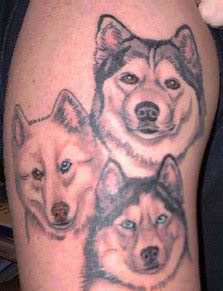 Wolf Familie Tattoo